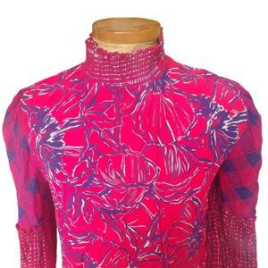 Red White and Blue Long Sleeved Blouse